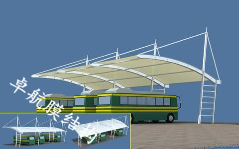 大型汽車膜結(jié)構(gòu)車棚